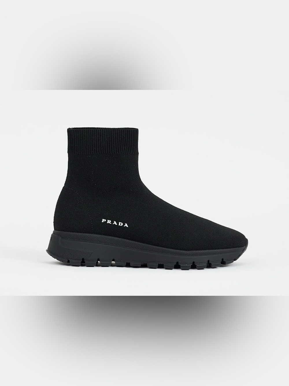 Prada Black Knit Sock Sneakers